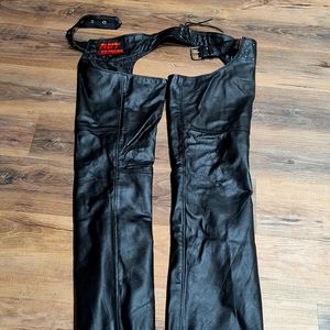 Men's HOT LEATHER motorcycle  chaps